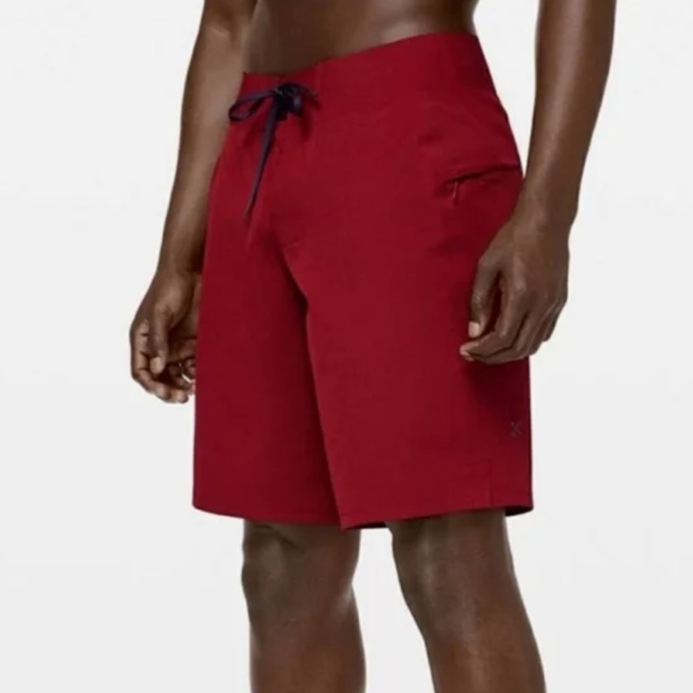 Lululemon Current State Red Board Shorts 34